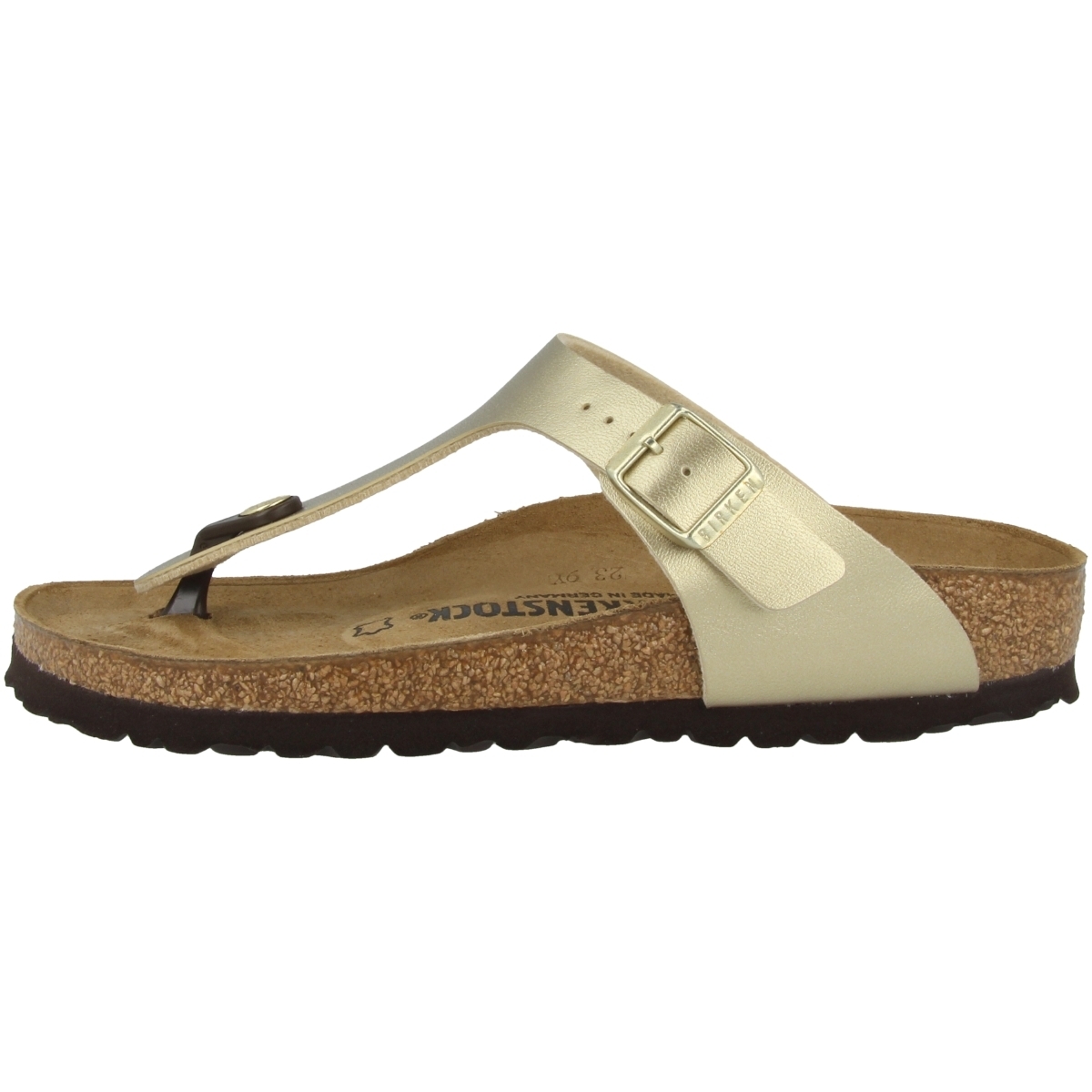 Birkenstock Gizeh Birko-Flor Schmal Zehensandale gold