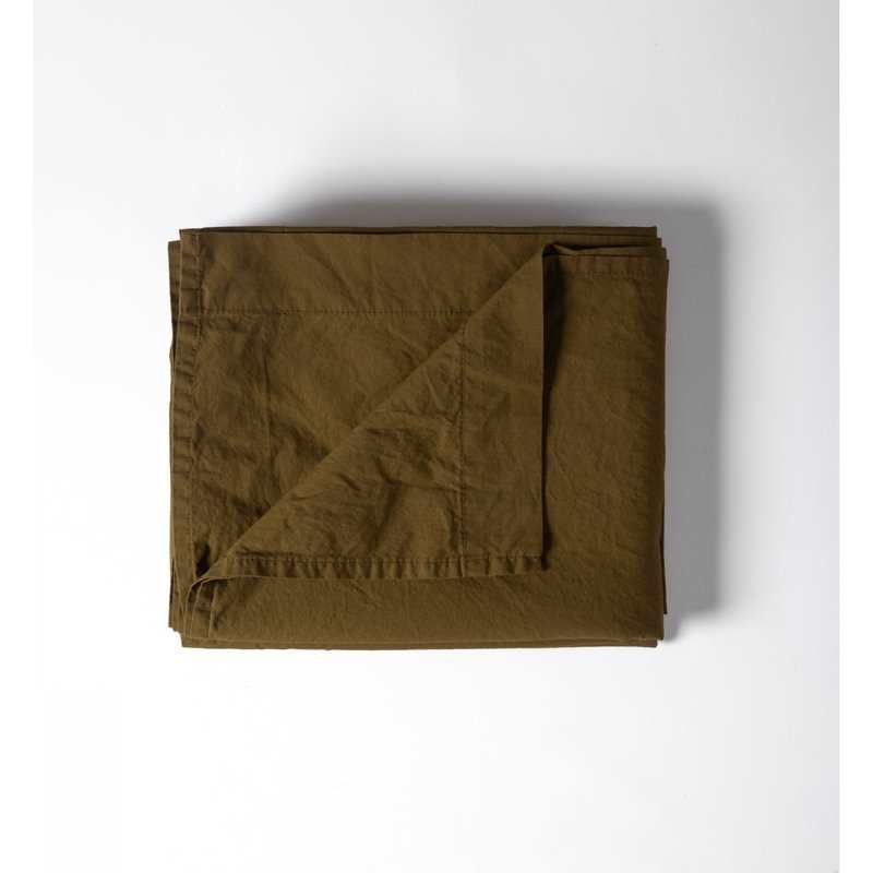 Drap plat 1 personne en Percale de Coton Bio lavé 180 x 290 cm
