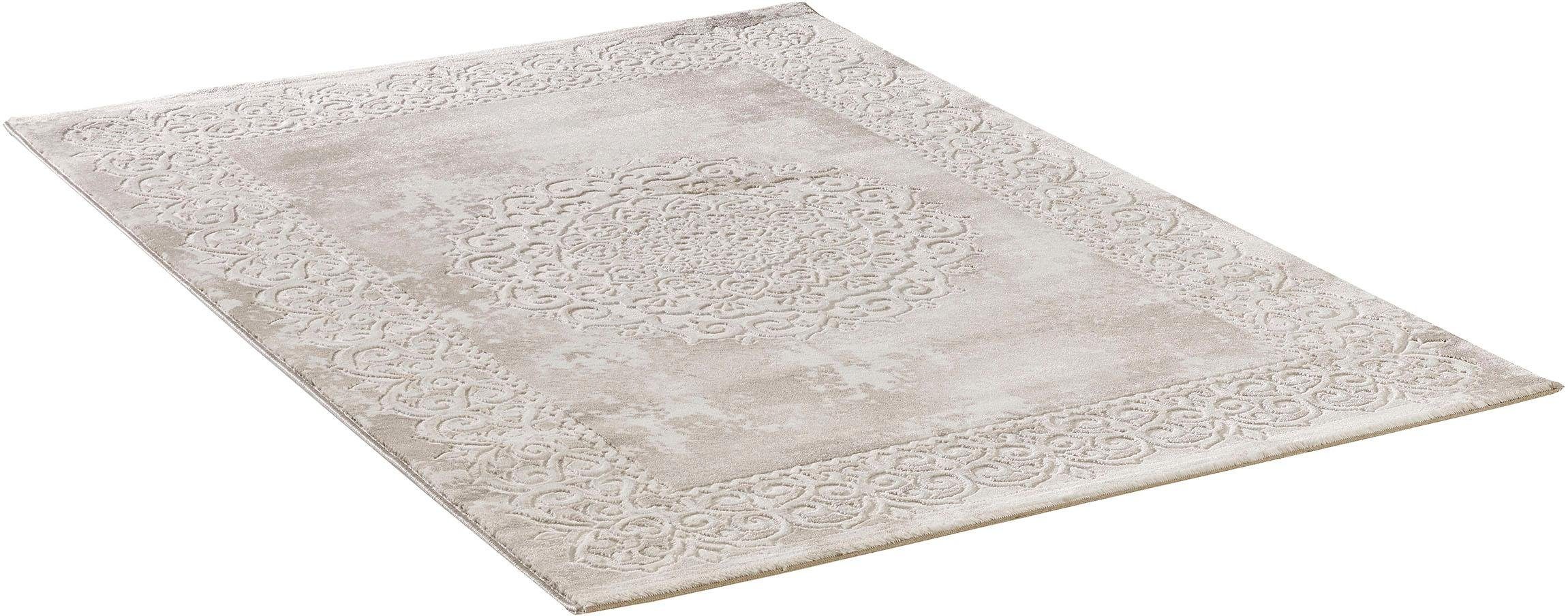 Teppich Harmony 3205, Sanat, rechteckig, Höhe: 12 mm, Wohnzimmer, Orient Optik, Kurzflor, modern, Schlafzimmer