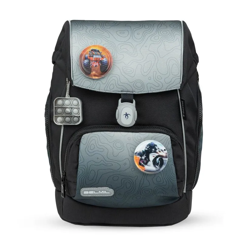 Belmil Premium Comfy Plus Schulra﻿nzen-Set 5-tlg - Black Grey