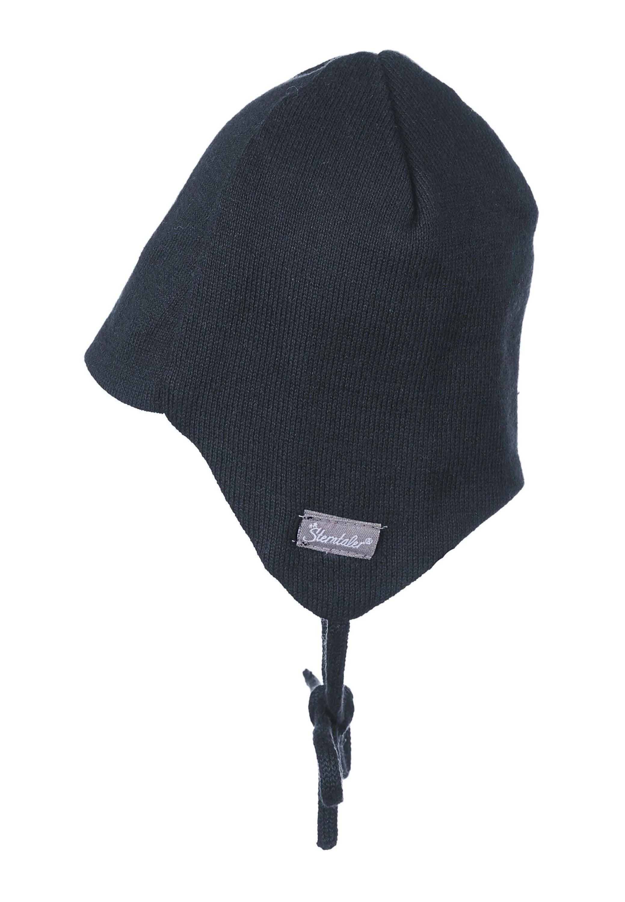 OCS Strickmütze uni, Ohrenklappen und Bindeband