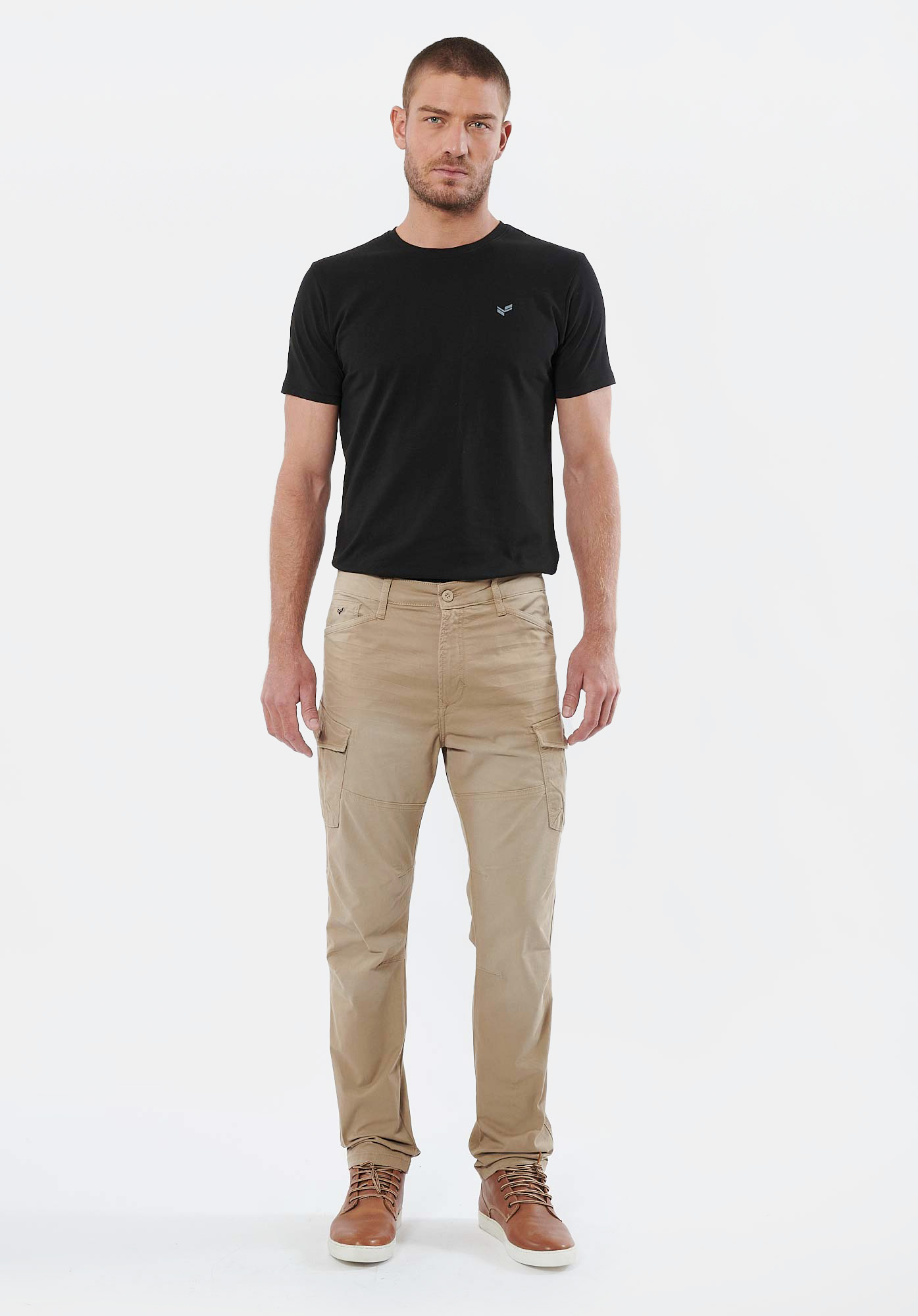 KALIS  Jean relaxed straight beige homme