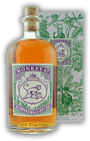 Monkey 47 Barrel Cut Schwarzwald Dry Gin Monkey 47 Barrel Cut Schwarzwald Dry Gin Ein fein-süßliches, vielschichtiges Gin-Unikat. 0,5	 Liter - Vol 47%