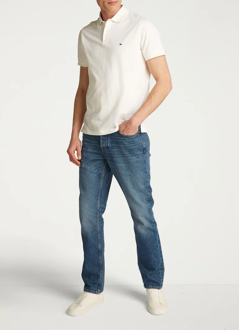 Jeansy Tommy Hilfiger Mercer z prostą nogawką, średnie wyblaknięcie