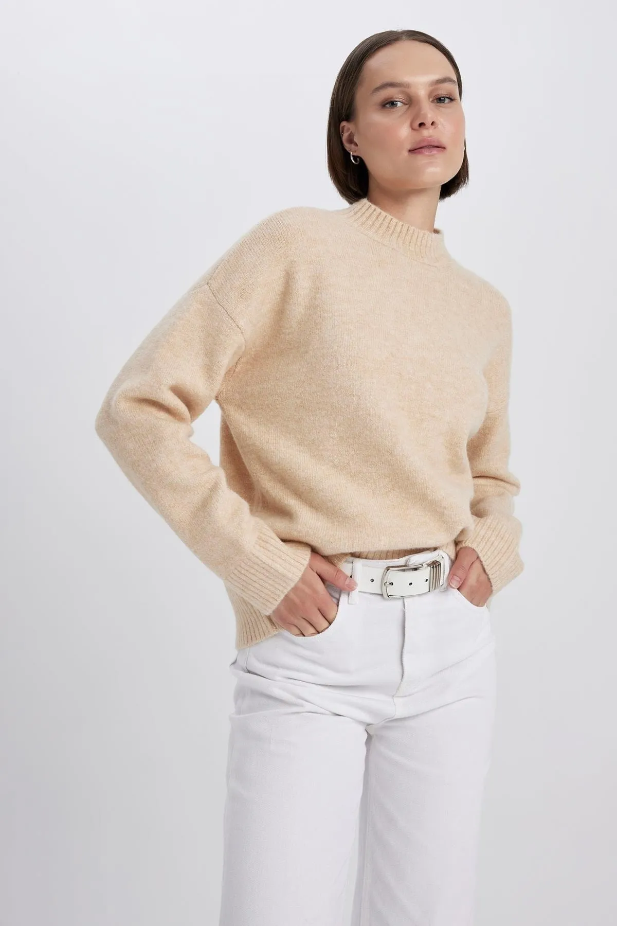 DeFacto  Rollkragenpullover mit halber Länge in Übergröße R6044az23wn