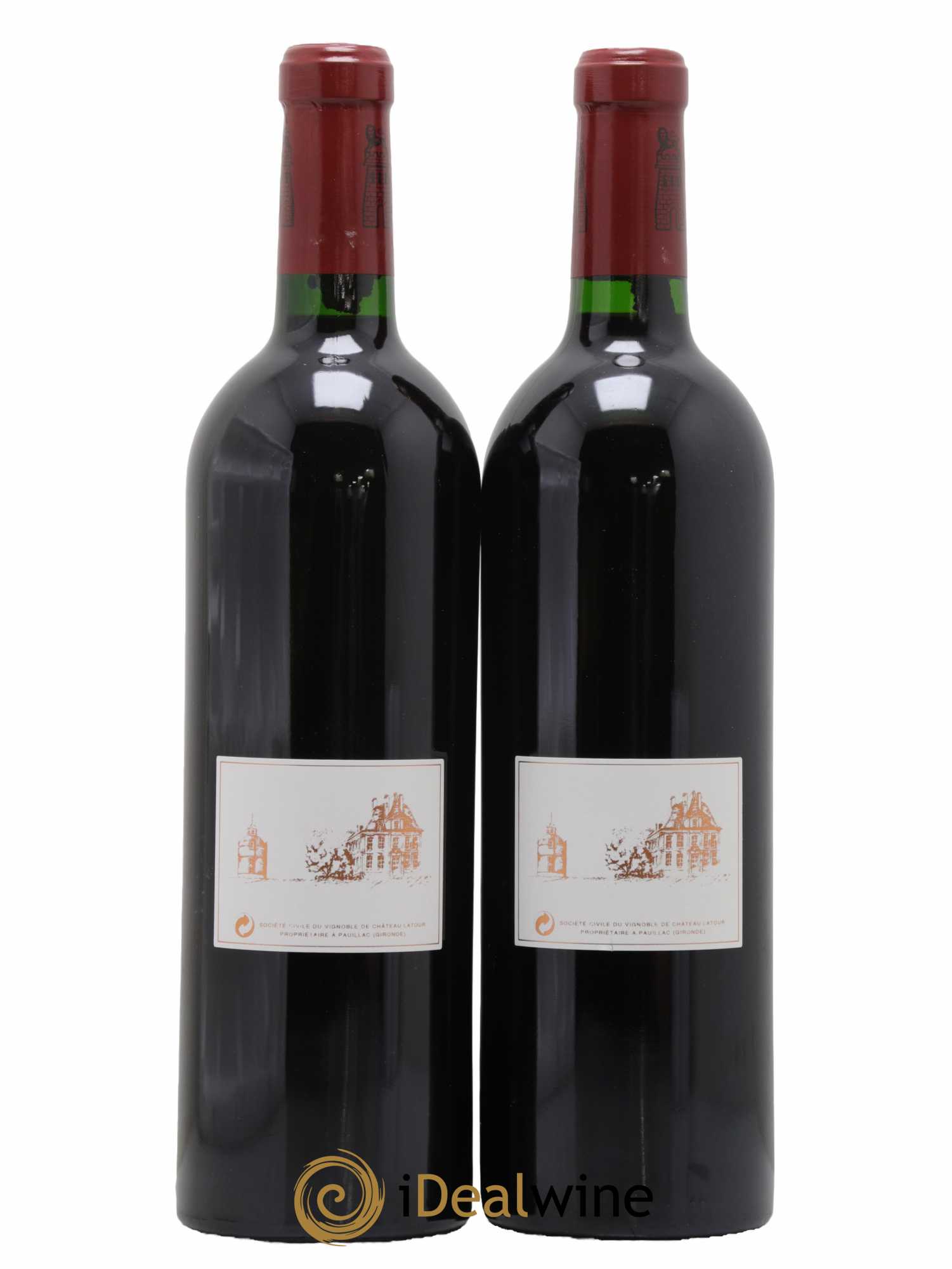 Château Latour 1er Grand Cru Classé  1997 - Lot de 2 Bouteilles