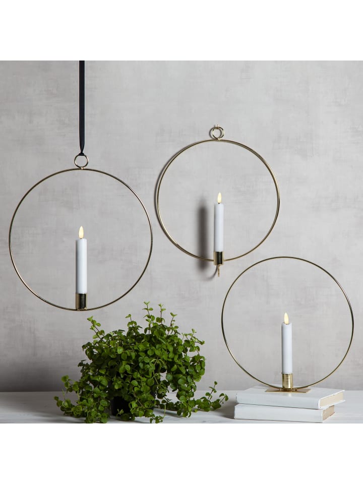 STAR Trading LED Lichterkranz 'Flamme Ring', gold, 30cm günstig kaufen onesize