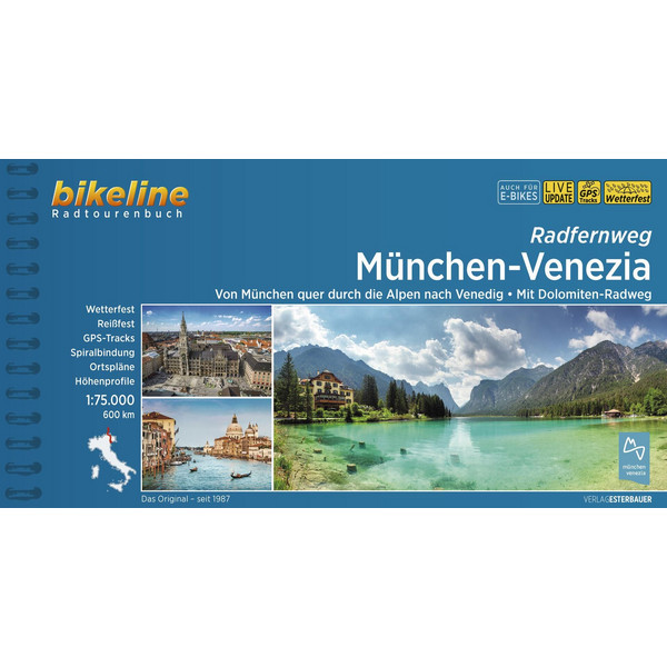 RADFERNWEG MÜNCHEN-VENEZIA - Radwanderführer