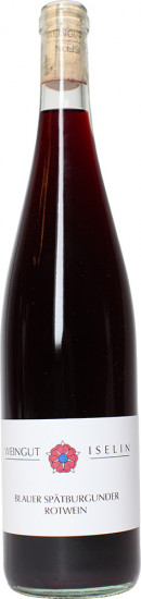 2018 Blauer Spätburgunder Rotwein lieblich - Weingut Iselin