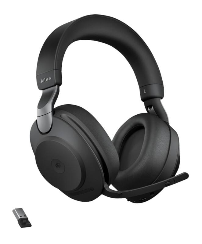 Jabra Evolve2 85 MS Headset Kabellos Stereo Kopfbügel Geräuschunterdrückung Bluetooth 3,5 mm Klinke USB Typ A Mikrofon Schwarz