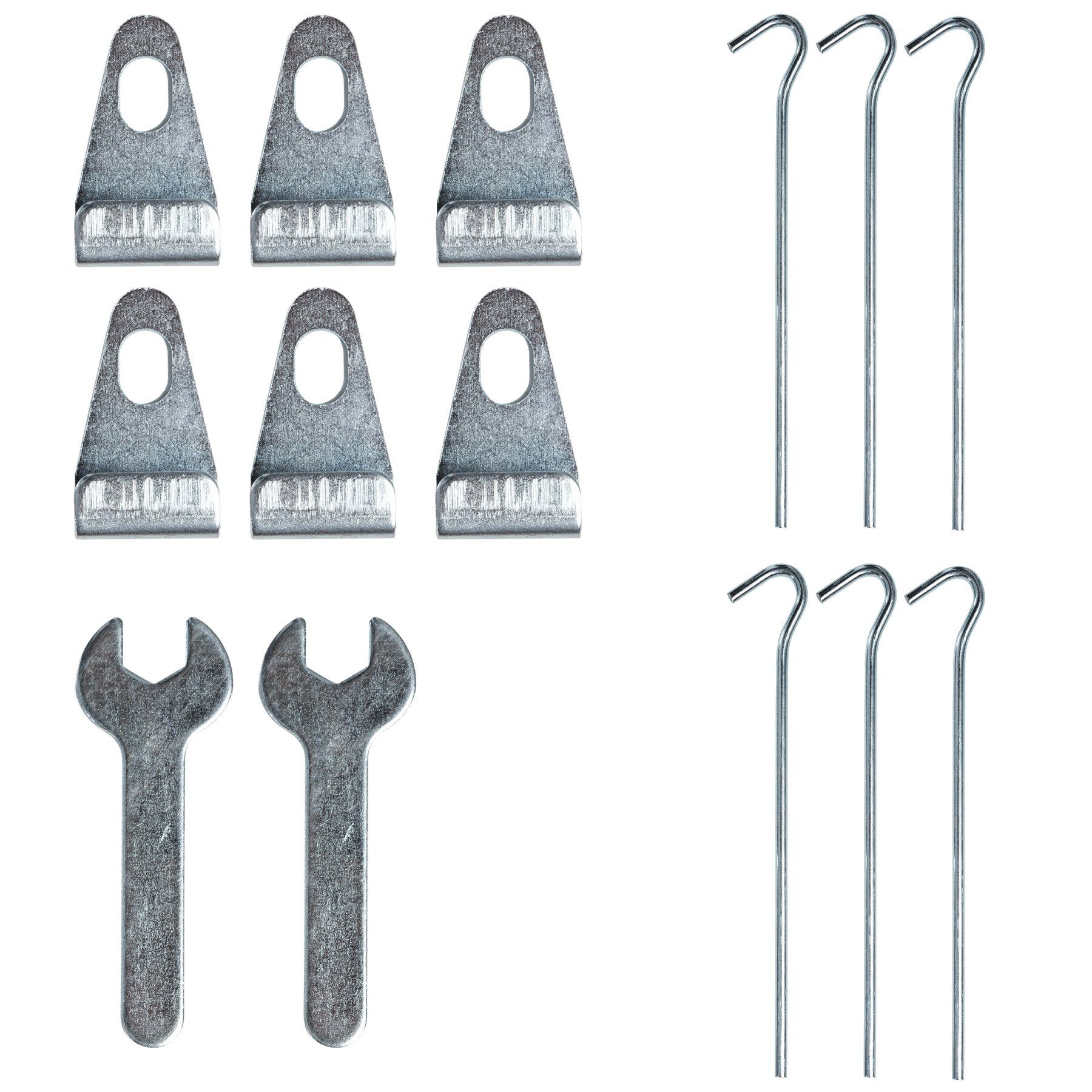 tectake Gewächshaus Anlehngewächshaus aus Aluminium mit Fundament, 0,40 mm Wandstärke