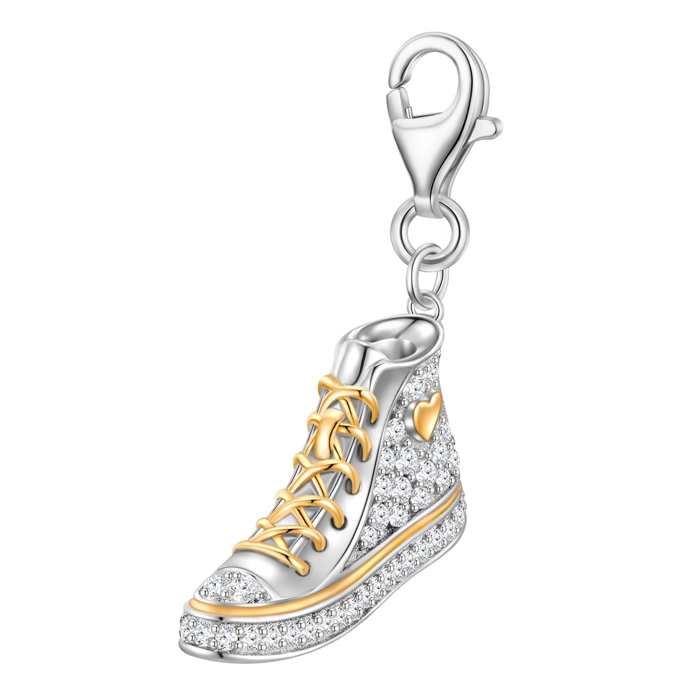 Glanzstücke München Breloque fantaisie baskets Argent sterling Oxyde de zirconium (CZ) en Argent porte-bijoux