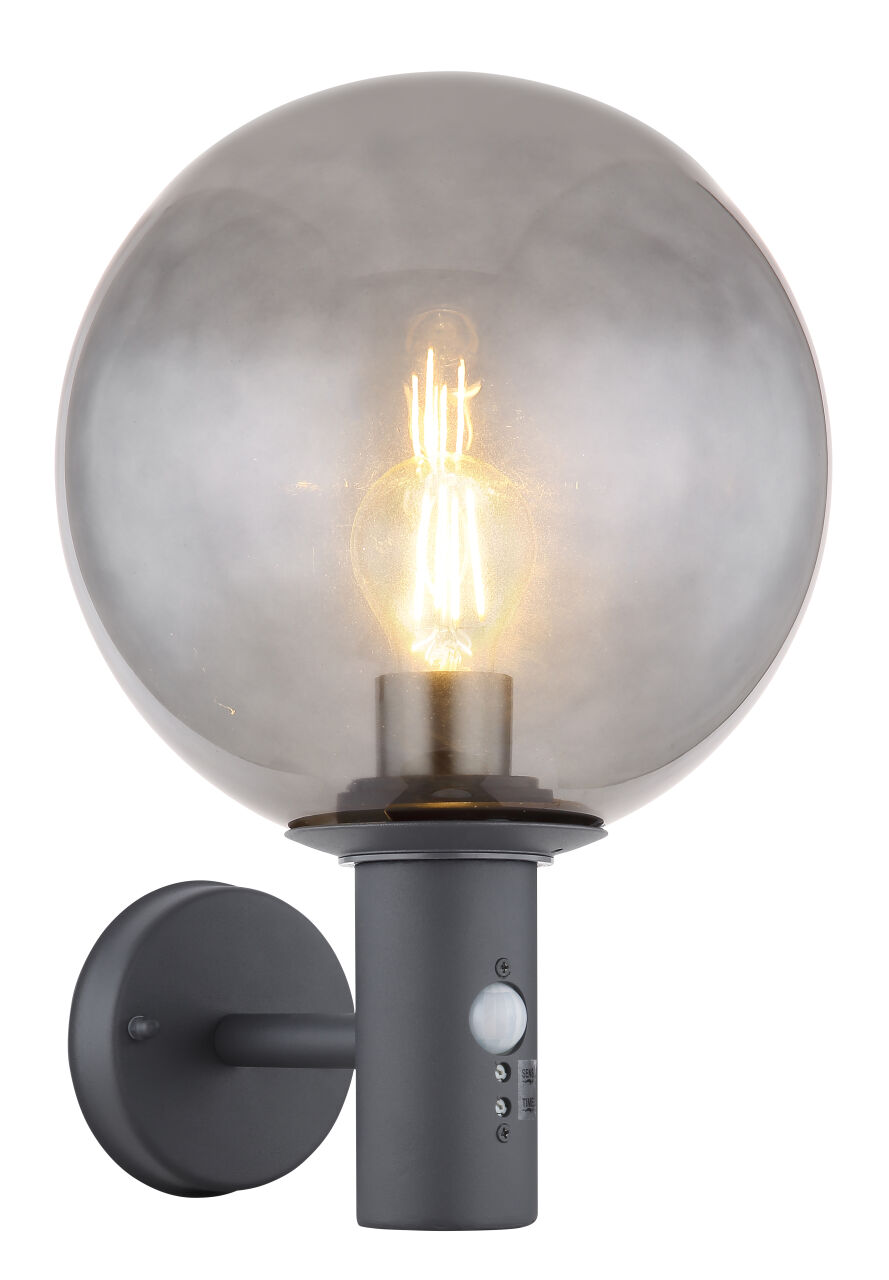 Globo Lighting - HEDWIG - Außenleuchte Edelstahl, 1x E27 LED