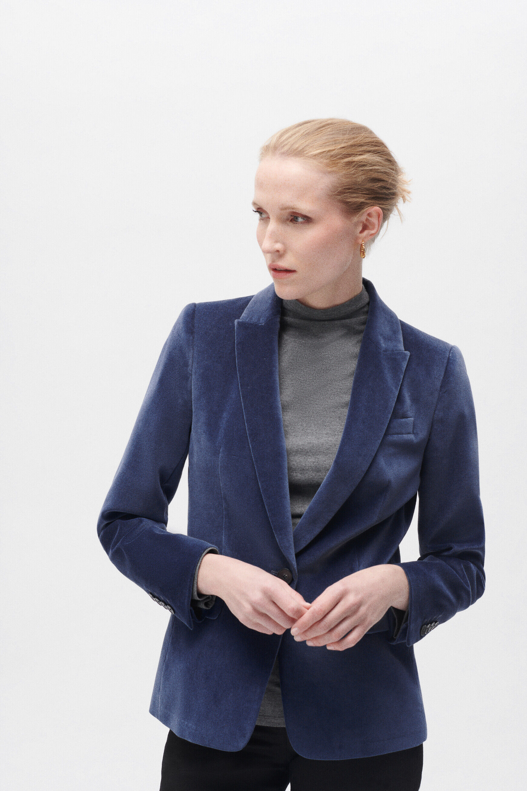 blazer aurora bleu marine femme