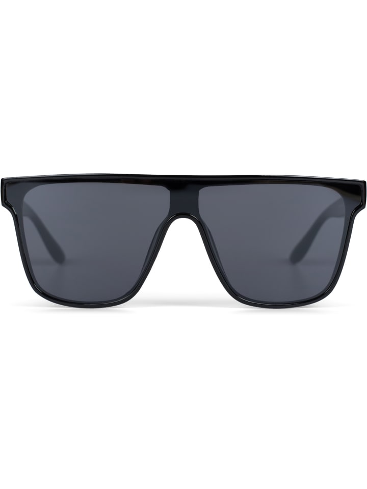 styleBREAKER Shield Sonnenbrille in Schwarz / Grau getönt günstig kaufen onesize