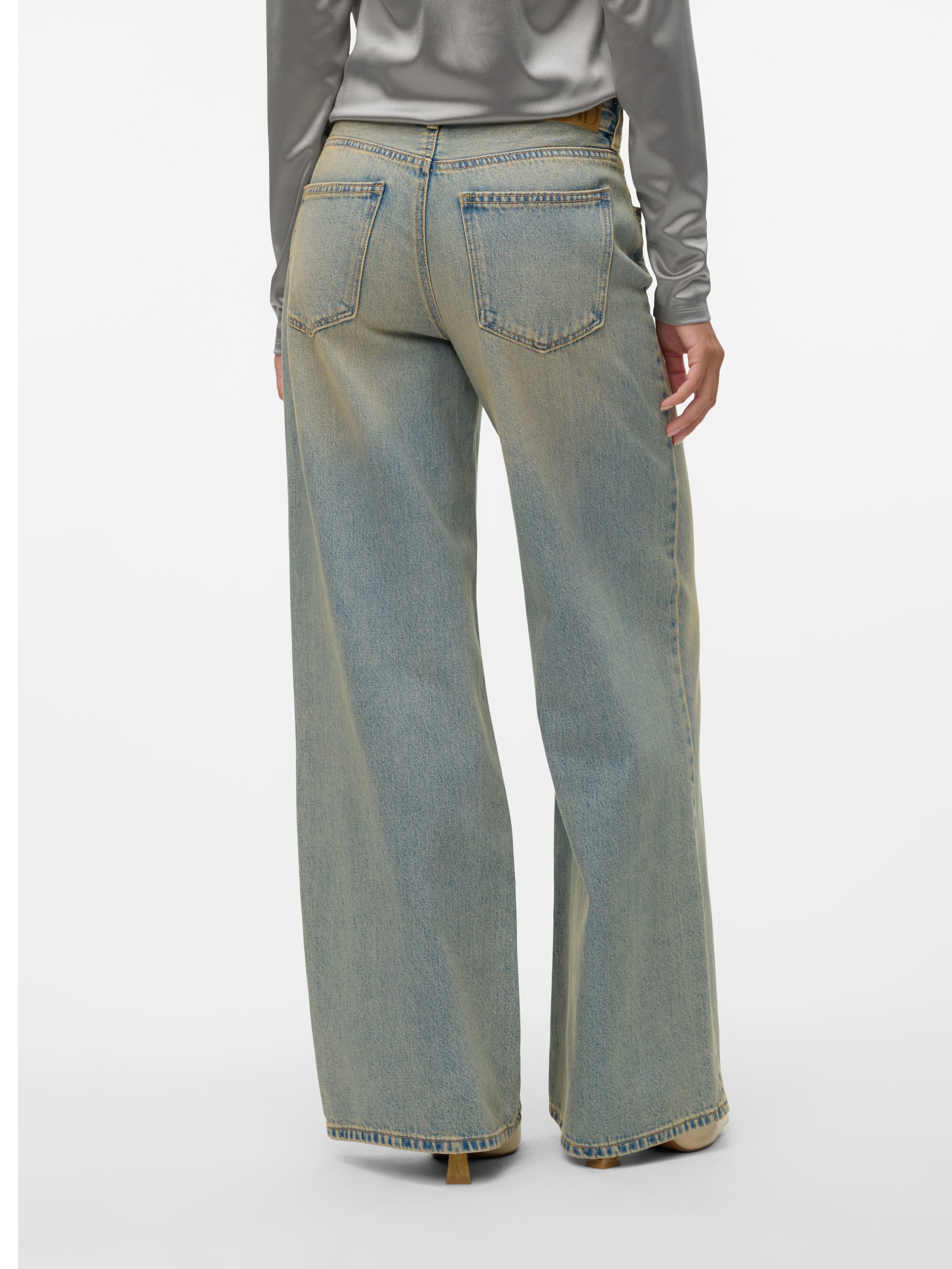 VMREMY Mid Rise Weiter Beinschnitt Jeans