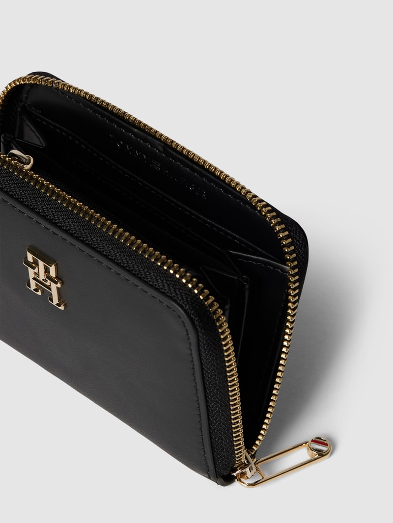 Portemonnaie in Leder-Optik Modell 'ICONIC' in schwarz