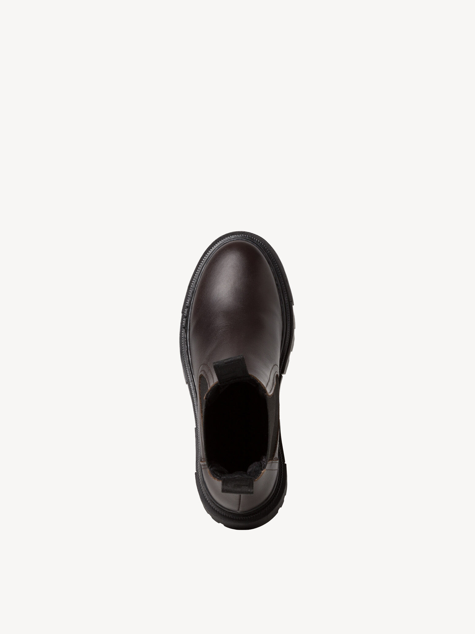 Bottine Chelsea en cuir - marron