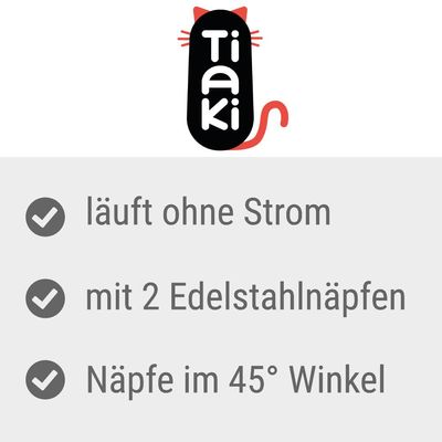 TIAKI Futter- und Wasserspender PERFECT FIT