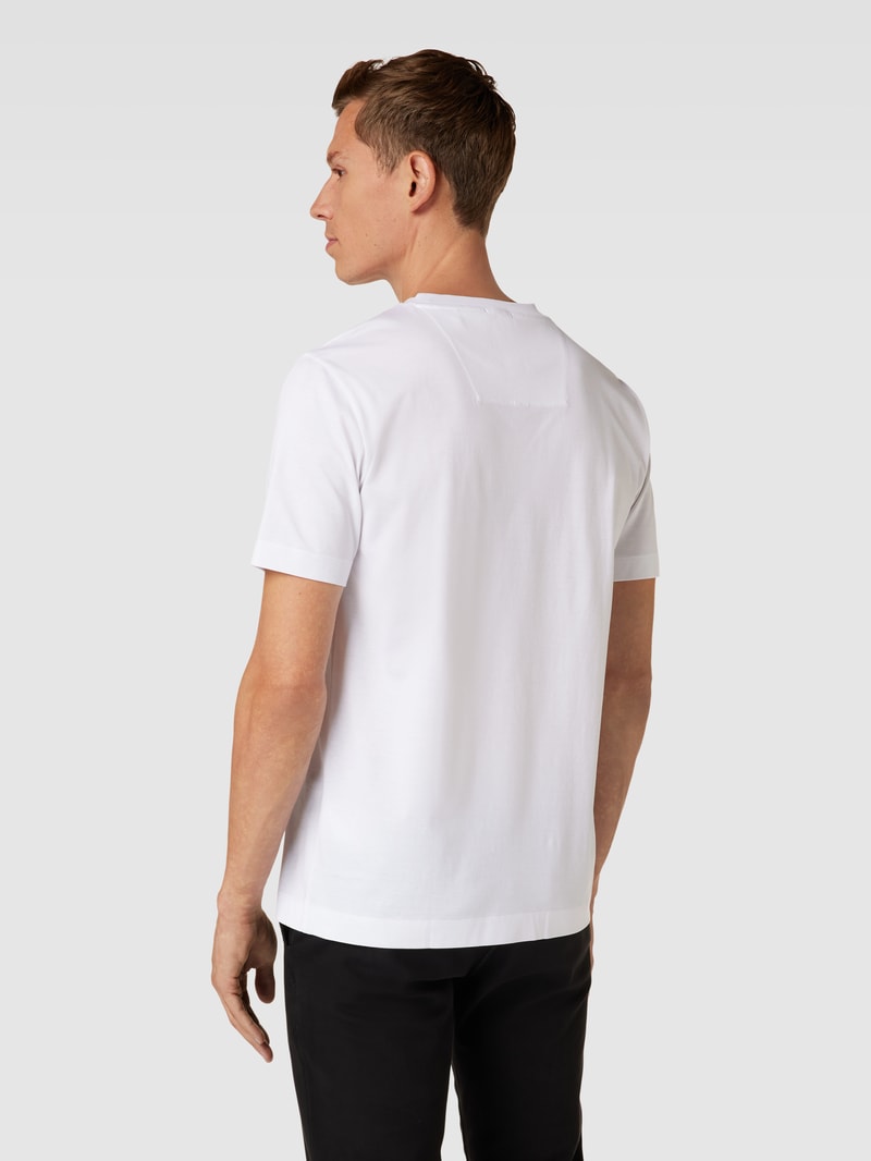 T-Shirt mit Label-Detail - Porsche X Boss Collection in weiß
