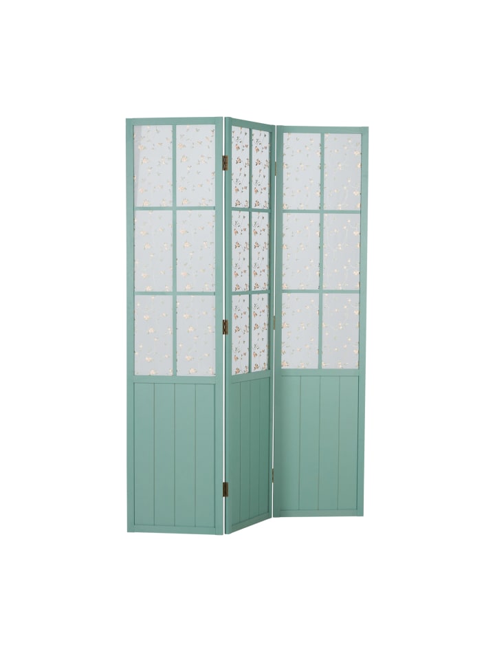 Homestyle4u 3-tlg. Paravent in Türkis 120x170 günstig kaufen onesize