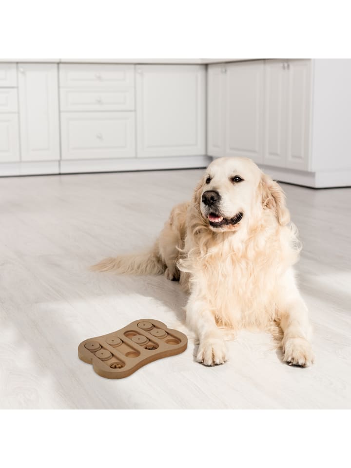 relaxdays Hunde-Intelligenzspielzeug in Natur günstig kaufen onesize