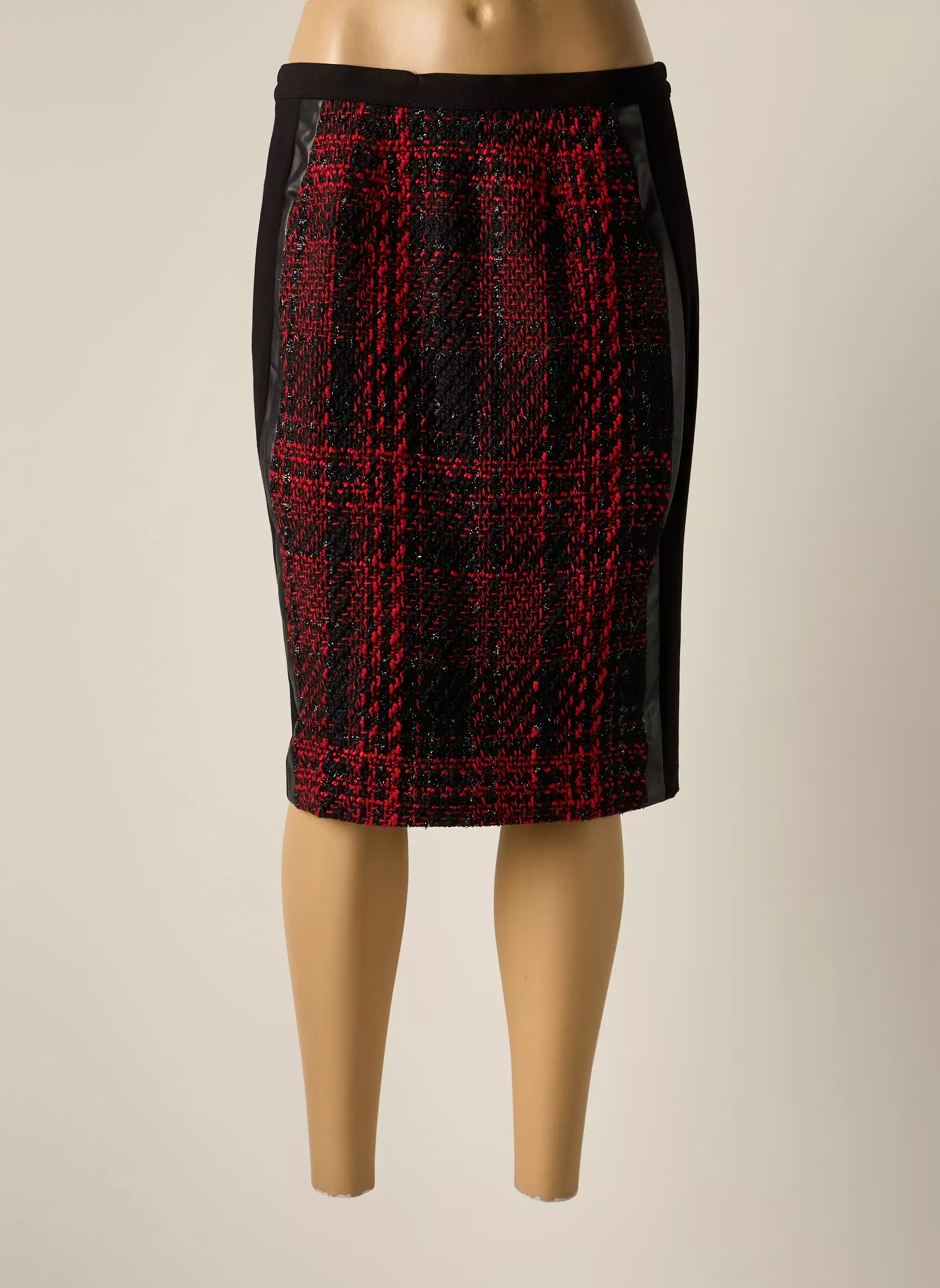 Jumfil Jupes Mi Longues Femme couleur rouge