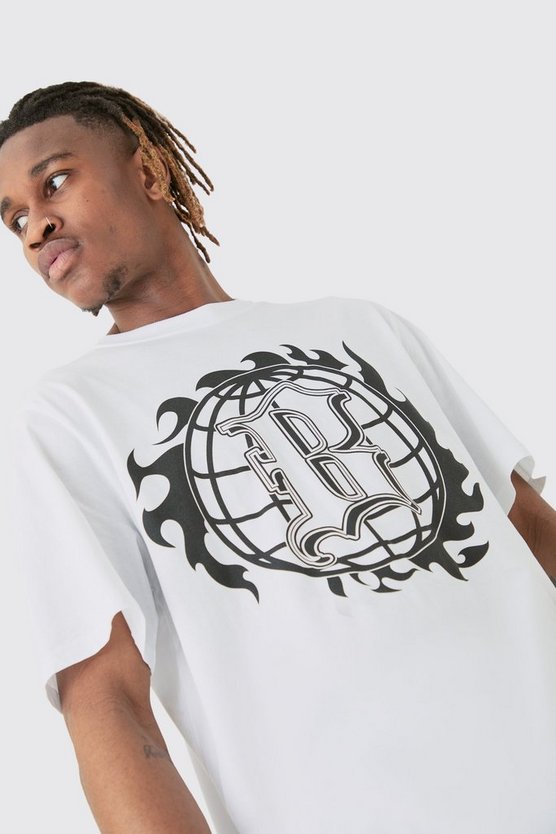 Tall Baseball T-Shirt in Weiß