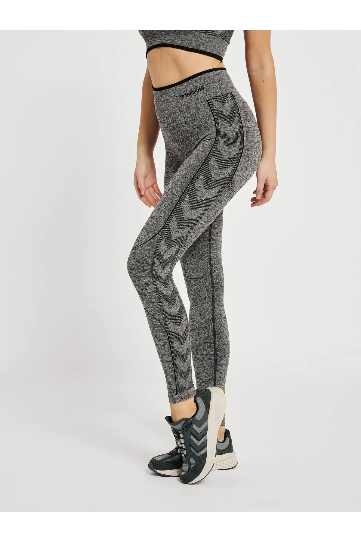 hummel  Sport-Leggings - Schwarz - Mittlerer Bund