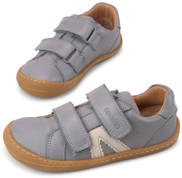 Develab ~ LowCut Sport Sneaker Leder ~ Grau