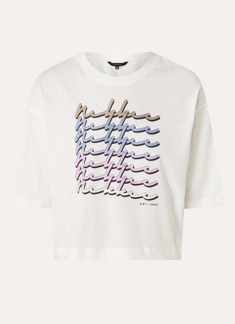 T-shirt με κομμένο λογότυπο NIKKIE Daito