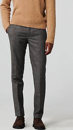 MEYER Chino-Hose Flannel Check Chino
