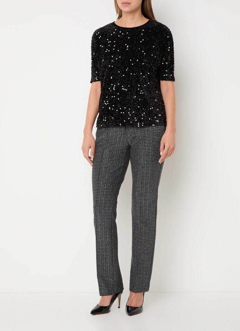 BRAX Caelen velvet top with sequins
