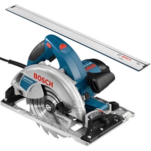 Scie circulaire Bosch Blue 0601668902 GKS 65 GCE 65 mm 1800 W + L-Boxx et rail de guidage FSN1600