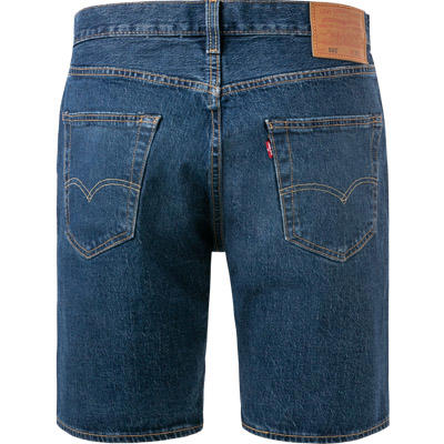 Levi's®, Jeansshorts 501, Baumwoll-Stretch, mittelblau