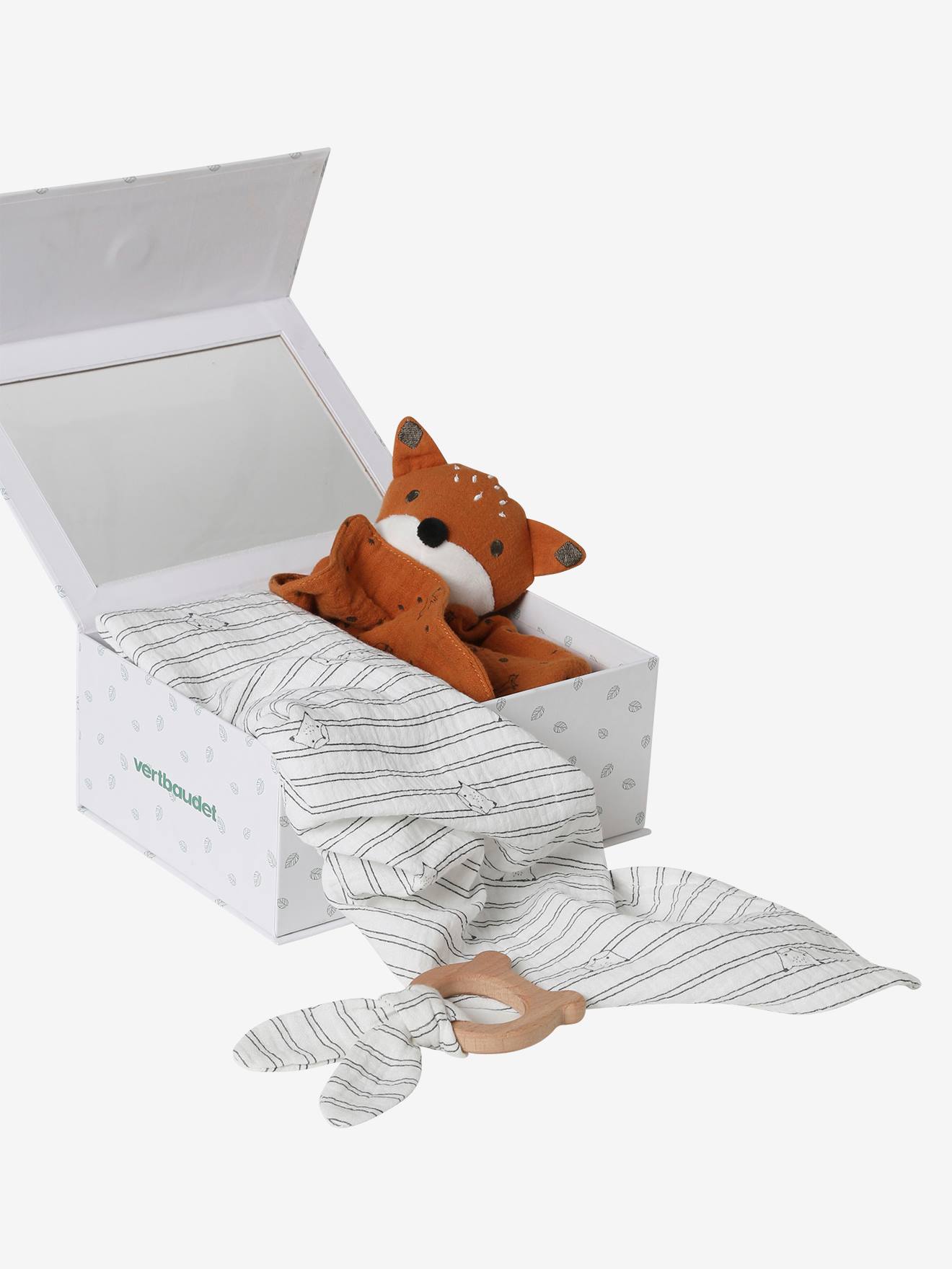 Coffret cadeau 3 pièces : lange + doudou + hochet koala