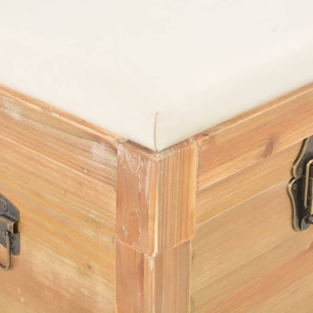 vidaXL Aufbewahrungsbox Aufbewahrungstruhe mit Auflage 80×40×40 cm MDF (1 St)