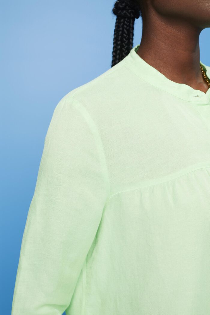 Bluse aus Leinenmix