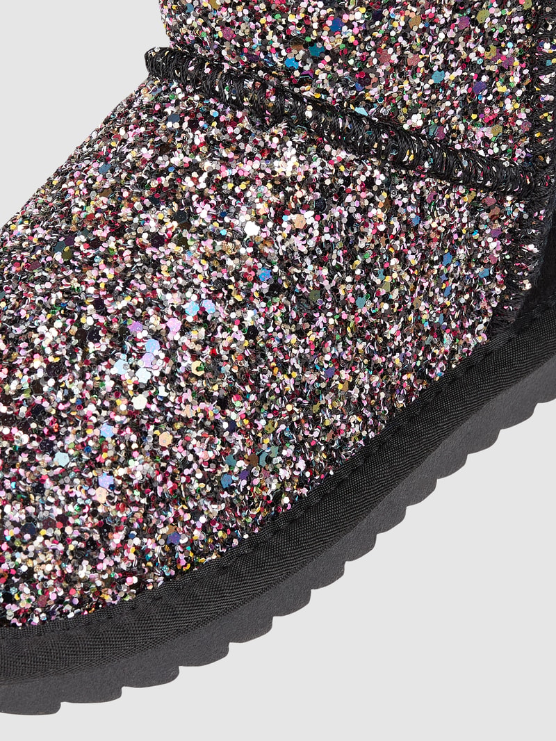 Boots mit Glitter-Effekt in schwarz