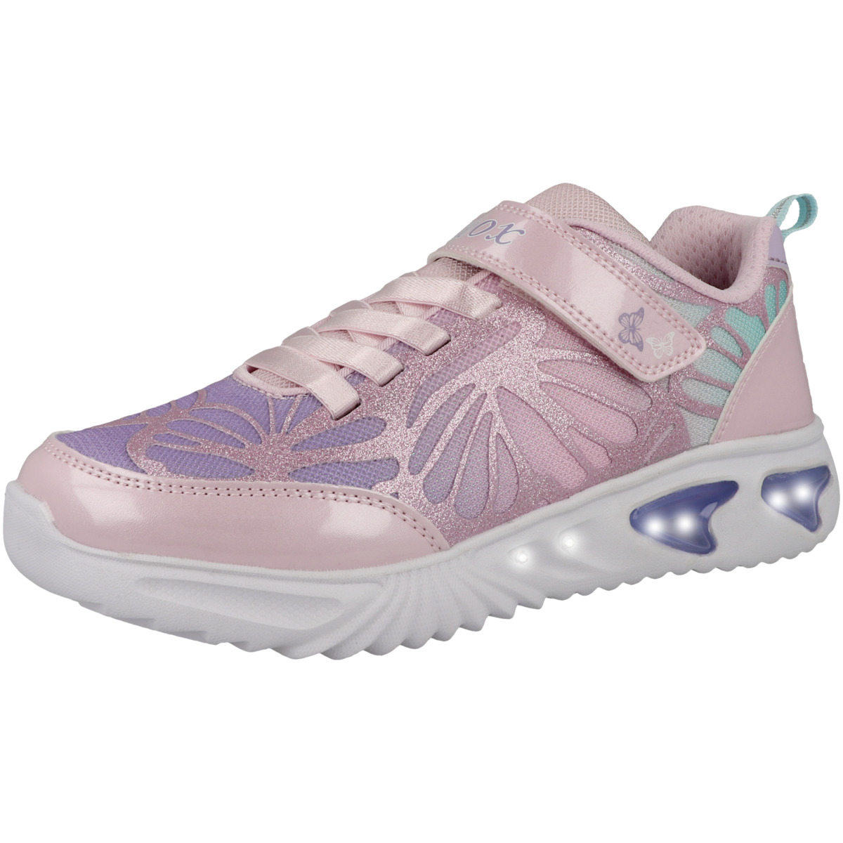 Geox J Assister G. B Sneaker low pink