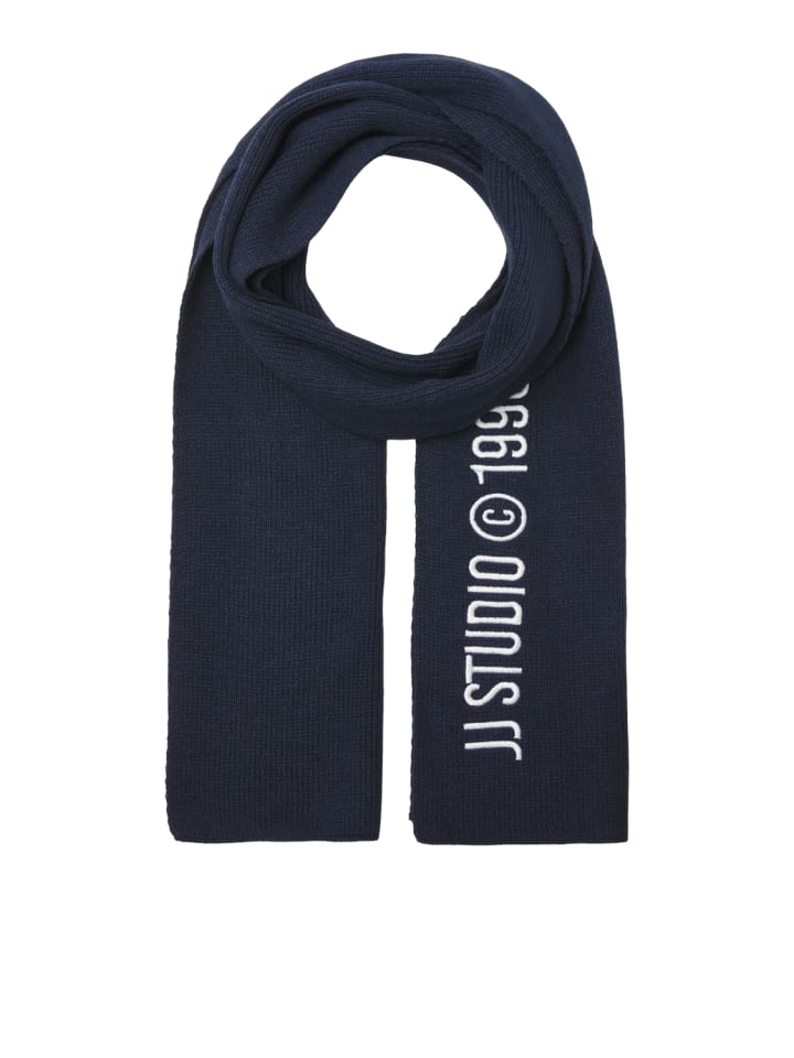 Jack & Jones Schal Modisch Weich Logoschriftzug in Navy günstig kaufen onesize