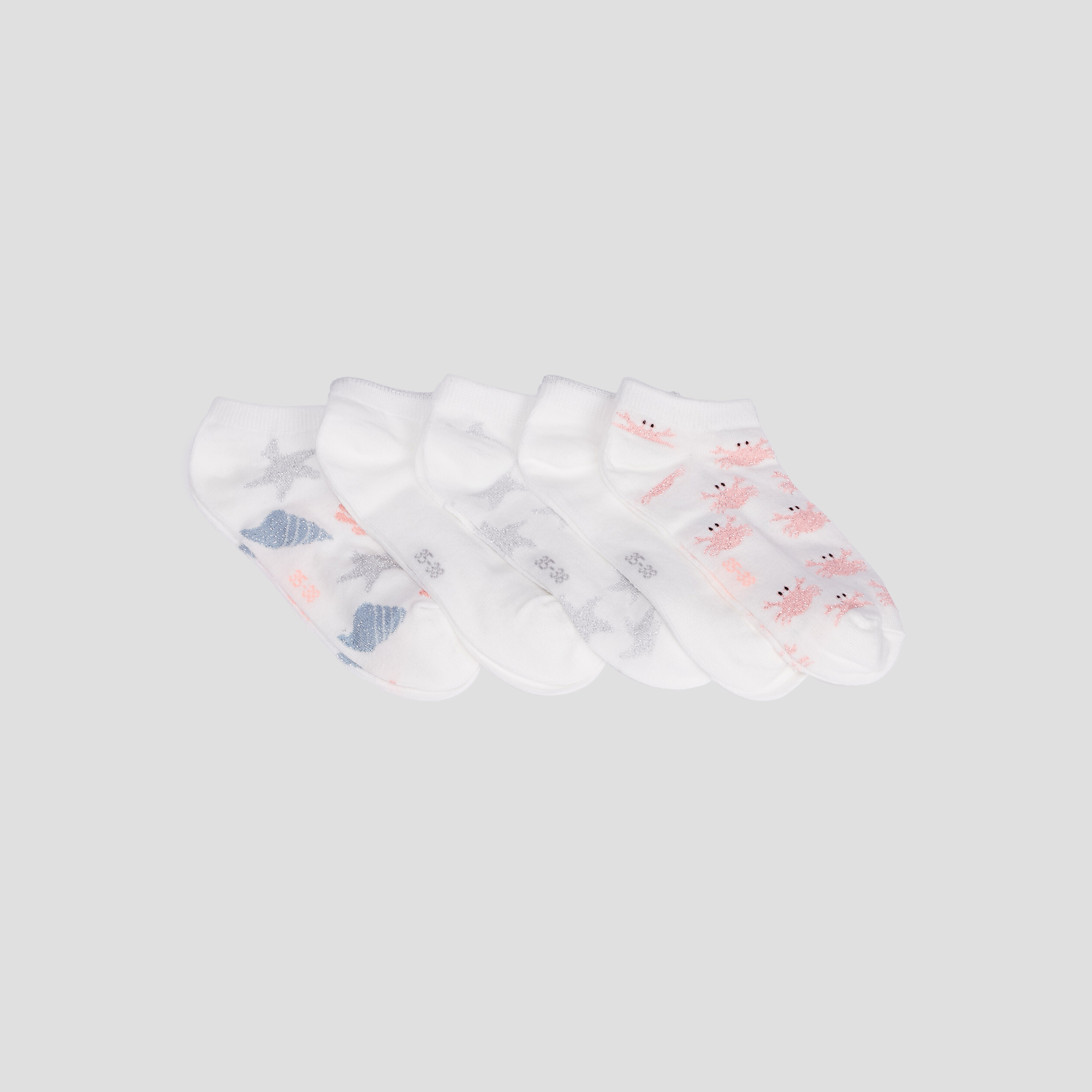 Lot 5 paires chaussettes multicolore femme | La Halle