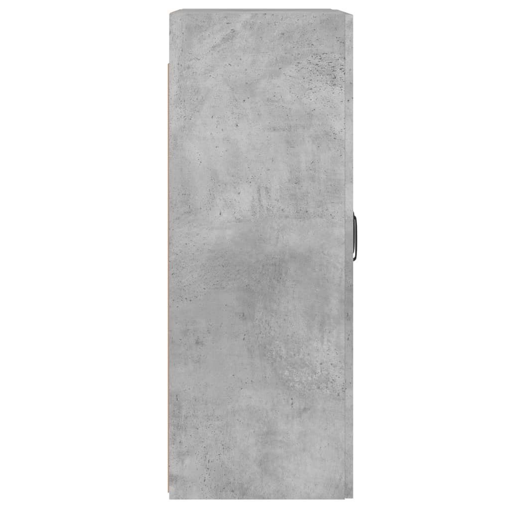 vidaXL Sideboard Wandschränke 2 Stk. Betongrau Holzwerkstoff (2 St)