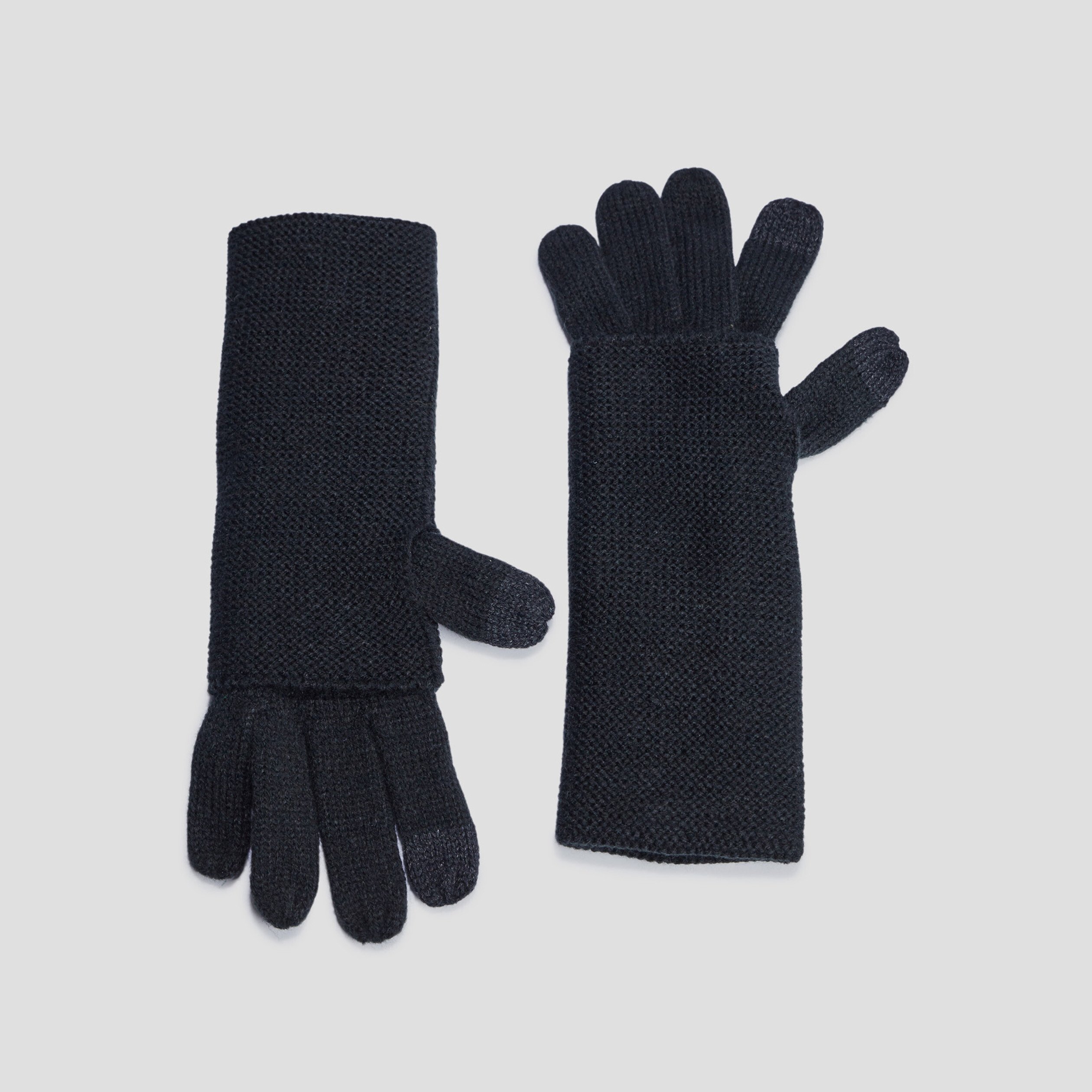 Gants longs noir femme | La Halle