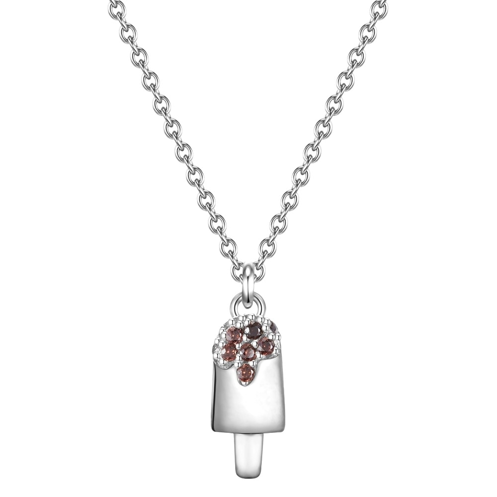 Glanzstücke München Collier en argent Popsicle Argent sterling Oxyde de zirconium (CZ) en Argent collier