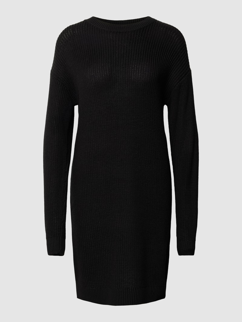 Strickkleid mit überschnittenen Schultern Modell 'MAYSA' in schwarz