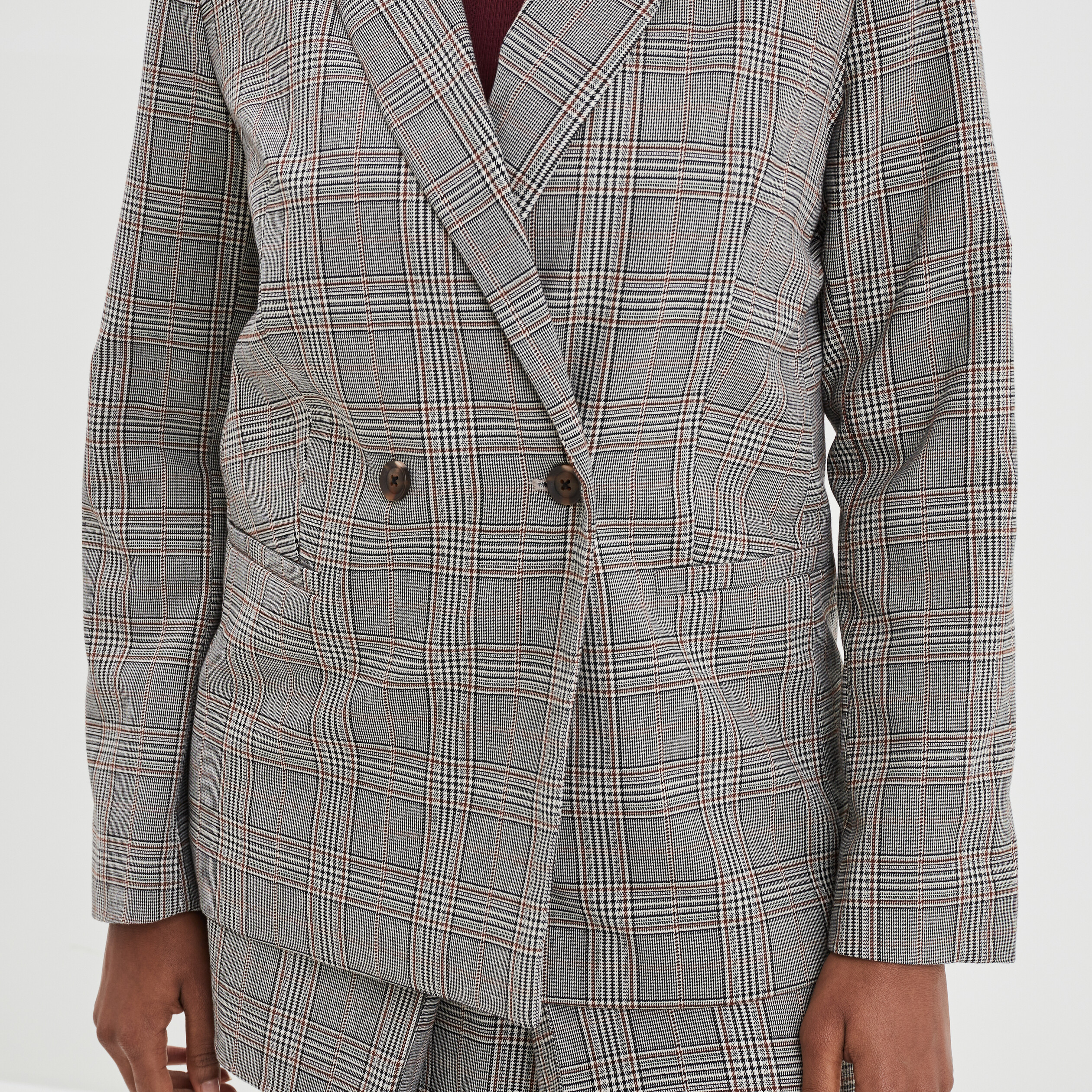 Veste blazer droite doublée beige femme | La Halle