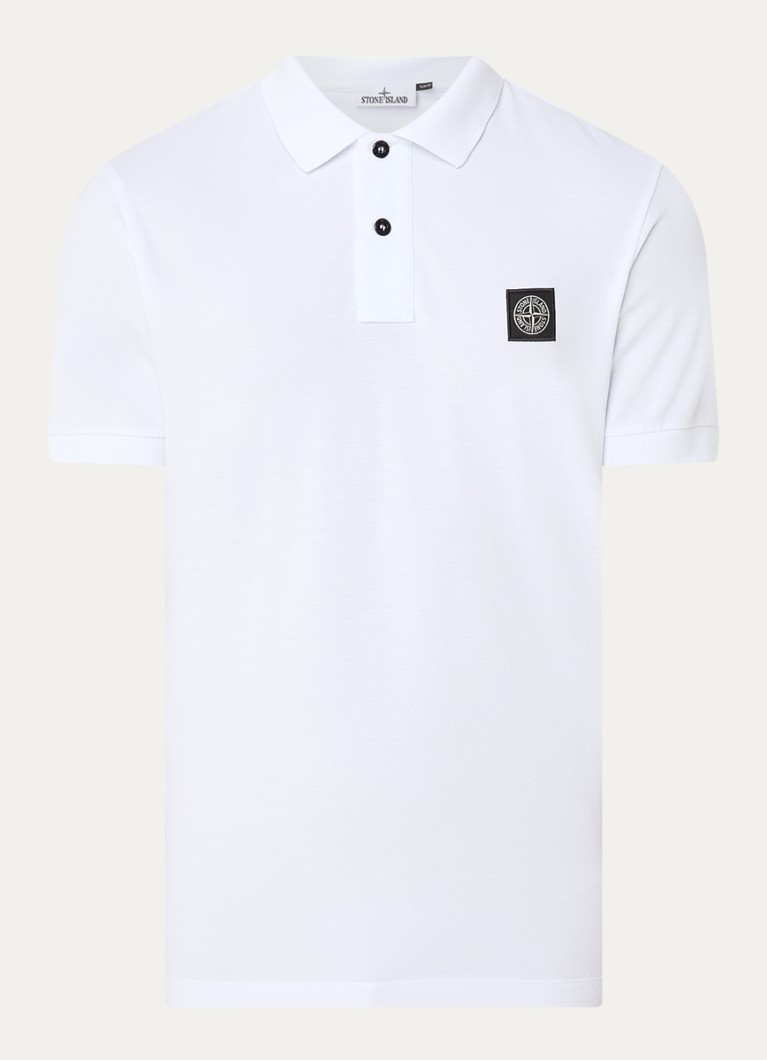 Πόλο μπλουζάκι Stone Island 2SC17 με λογότυπο, βαμβακερό, πικέ