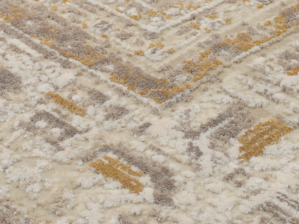 Webteppich Miri Beige-Gold 160 x 230 cm
