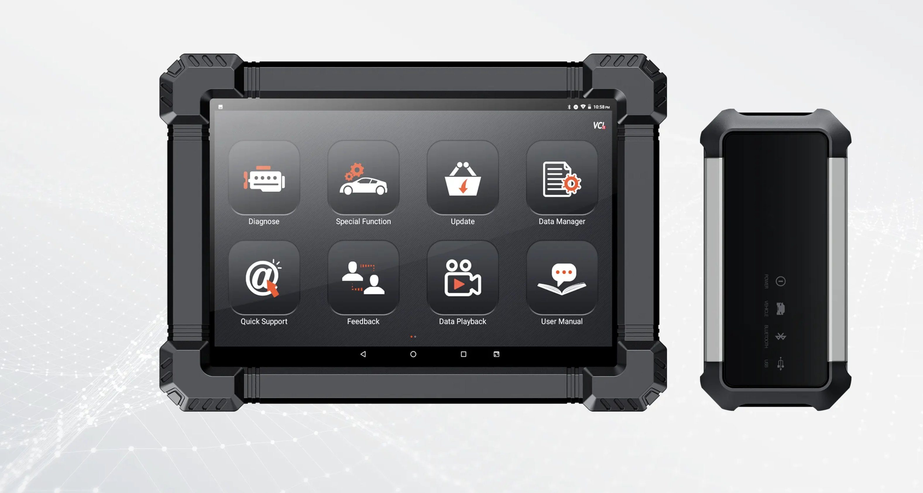 Brotos® Kfz-Diagnosegerät Auto-OBD2-Diagnose Tablet 980 Kfz-Bluetooth-Scan-Codeleser Kfz DIGITAL